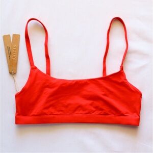 SKIMS Fits Everybody Scoop Bralette in Cayenne - Size S